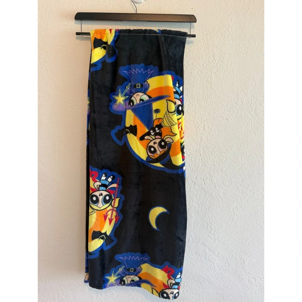 Powerpuff Girls Halloween Soft Plush Throw Blanket Witch Devil 50x70 New